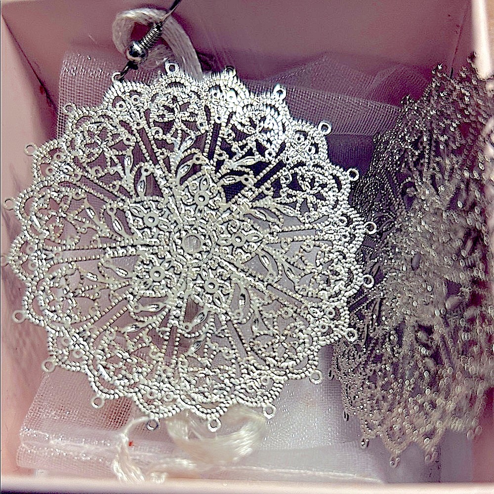 Titanium Snowflake Earrings